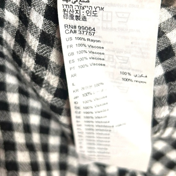 Billabong Peaches Kiss Gingham Off Shoulders Crop Top - Picture 10 of 12